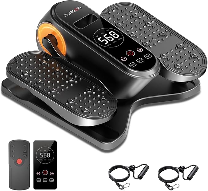 Under Desk Elliptical Machine, Electric Seated Pedal Exerciser, Min Leg by CURSORFITNESS