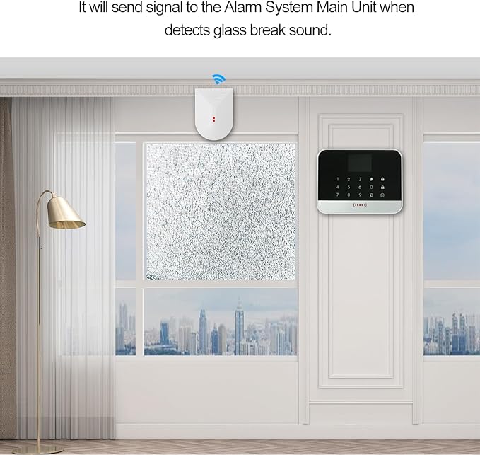 Glasstrek Glass Break Sensor Audio Detector Shock Sensor Car Alarm Effective - Image 2