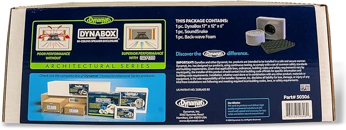 Dynamat DynaBox Ceiling Speaker Enclosure System – Reduces Vibration & Projects - Image 5