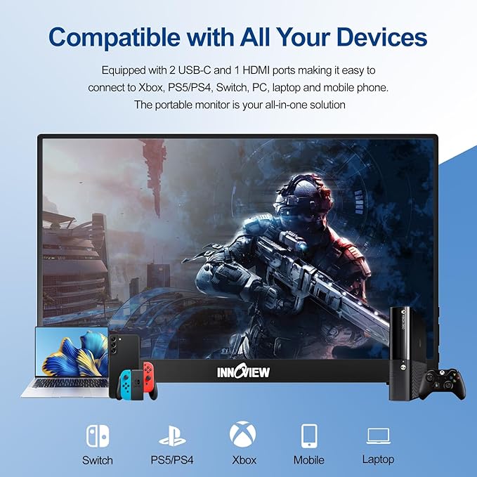 InnoView Portable Monitor 15.6" 1080P - Image 4