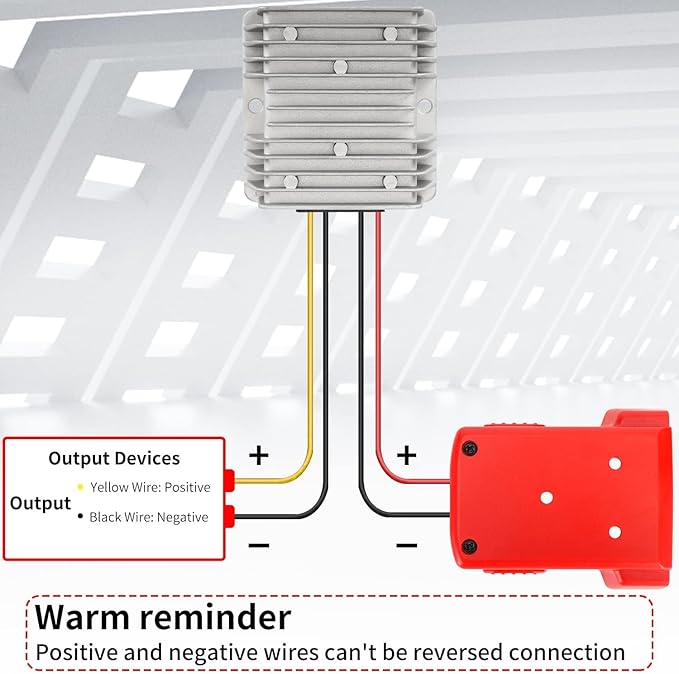 18V to 12V Step Down Converter Aadpter Compatible - Image 3