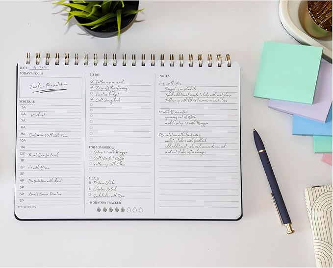 Undated Daily Planner | 8.25” x 11.75” Work To-Do Notebook | ADHD Academic - Image 6