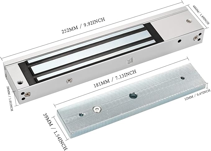 Electric Magnetic Lock with Z and L Bracket 280KG 600LBS Holding Force - Image 2