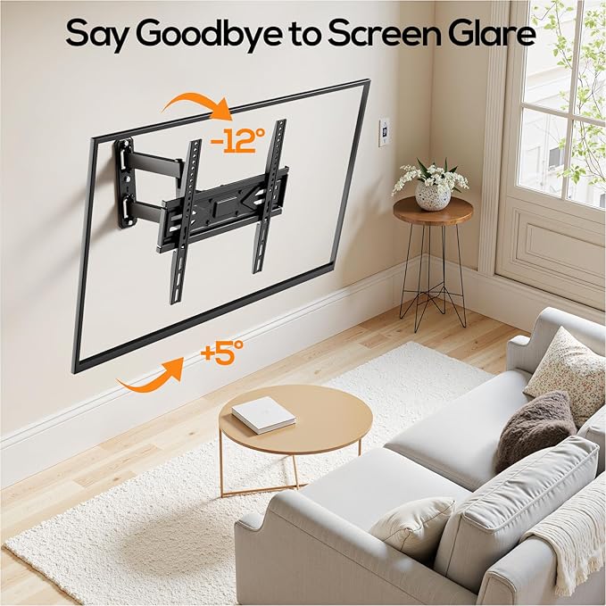 IWORKBOARD 40 43 50 55 inch Full Motion Corner TV Wall Mount - Image 3