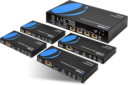 OREI 1x4 HDMI Extender Splitter Over Single CAT6/7 Cable 4K@60Hz by OREI