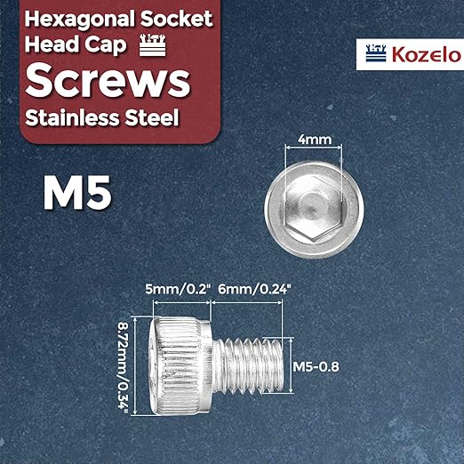Kozelo 50pcs Socket Head Cap Screws - Image 2