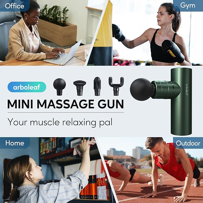 arboleaf Massage Gun Deep Tissue, Full-Metal Electric Portable Hand Held - Image 6