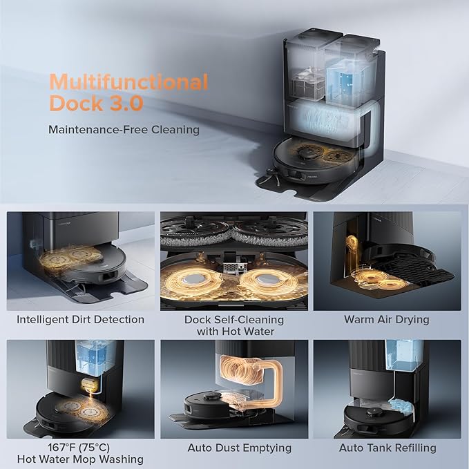 Roborock Qrevo Edge S5A Robot Vacuum and Mop, Zero-Tangling, DuoDivide Main - Image 4