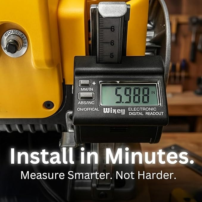 Wixey Digital Planer Gauge – Electronic Digital Readout & Thickness Measuring - Image 4