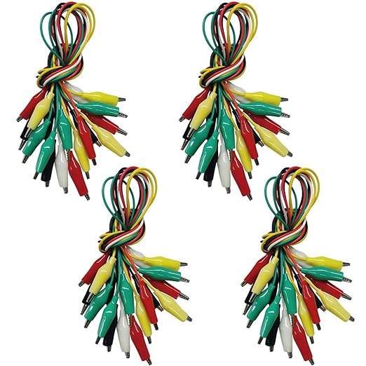40PCS Premium Alligator Clips Electrical, Crocodile Cable, Test Leads by Swaytail