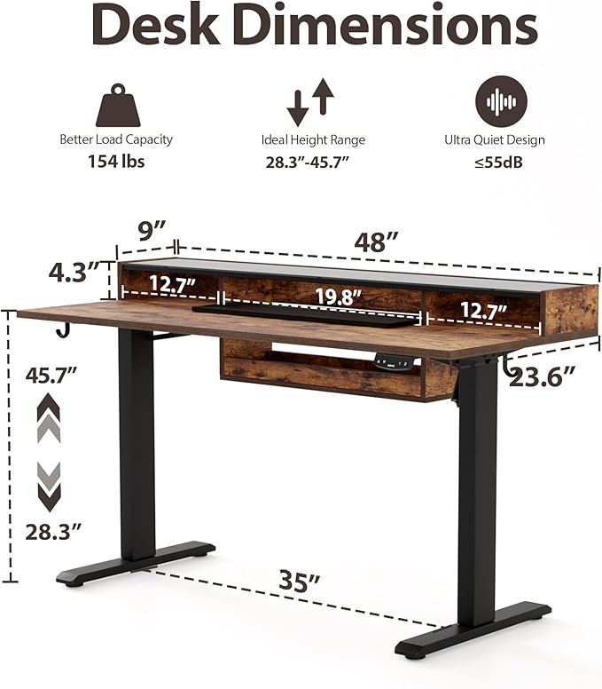 Agilestic Glass Standing Desk - Image 3