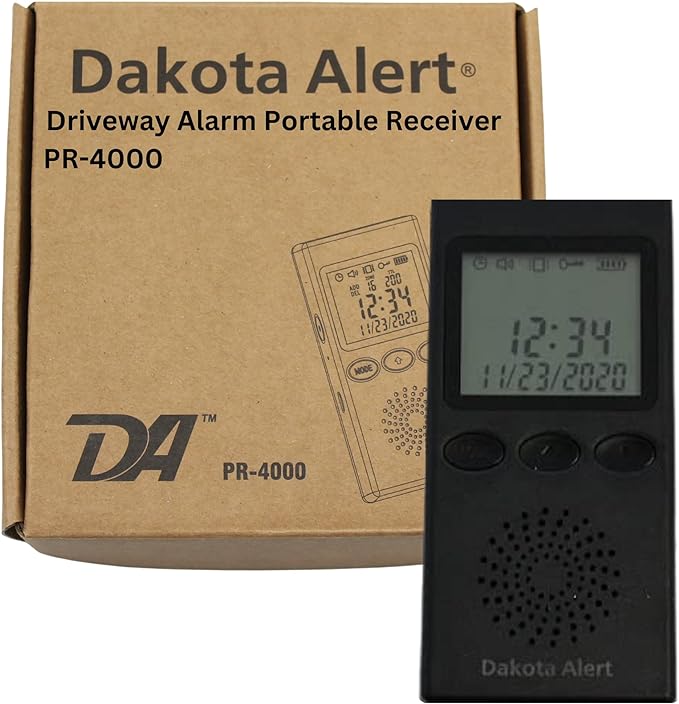 Wireless Driveway Alarm Portable Receiver PR-4000 by DakotaAlert