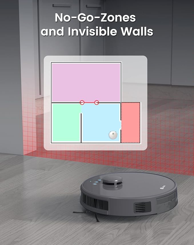 Lefant Robot Vacuum, 2200Pa Suction, 120 Min Runtime, Self-Charging Robotic - Image 5