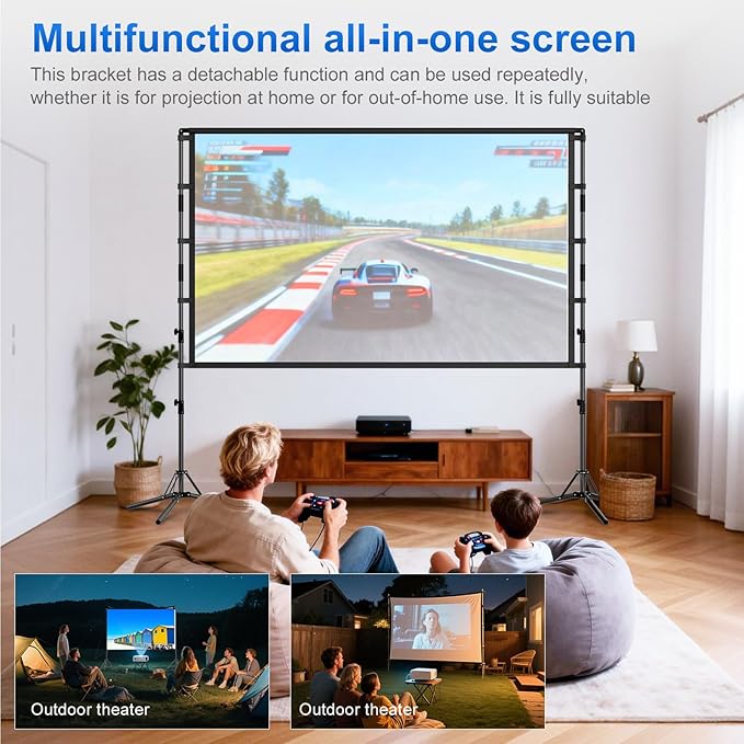100-Inch Portable Projector Screen - Image 4