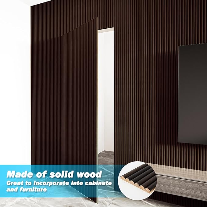 Art3d Fluted Wood Panel for Wall and Ceiling, Beaded Accent molding for Home - Image 4