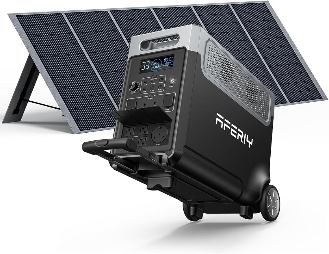 AFERIY Solar Generator 3840Wh Portable Power Station by AFERIY