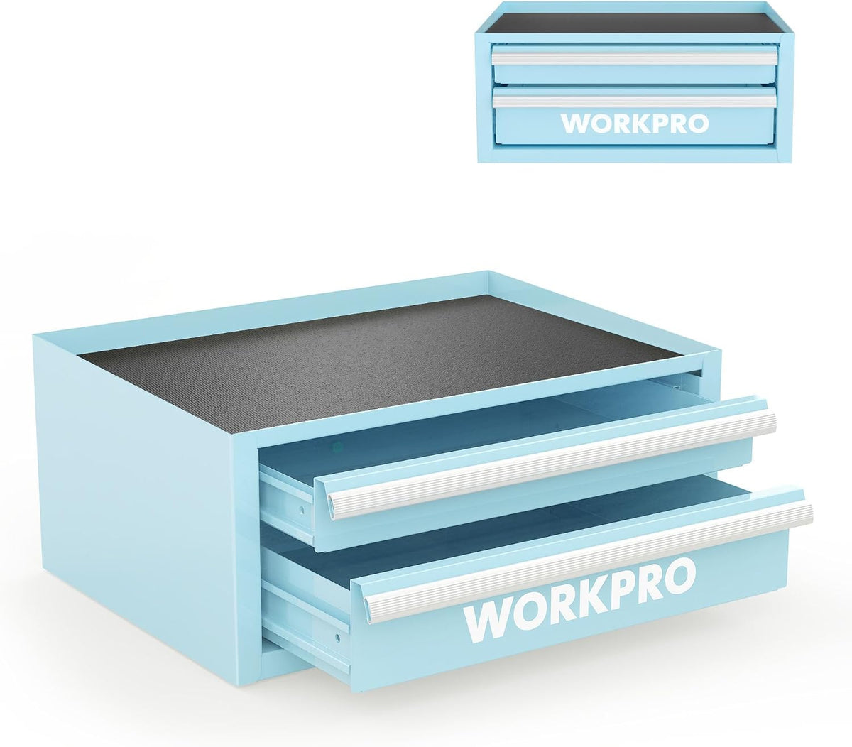 workpro 12.5" mini metal tool box with 2, main product view