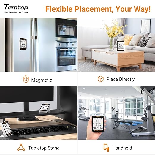 Temtop Air Quality Monitor Indoor Thermo-Hygrometer - Image 6