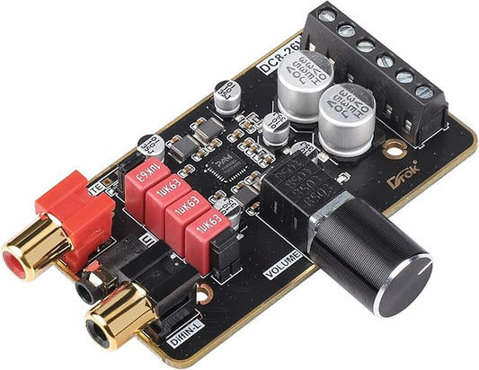 DROK 12V Amplifier Board, 15W+15W 2.0 Dual Channel Audio Amplifier Board by DROK