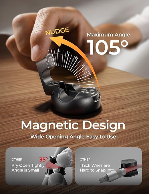 10 Pack Magnetic Cable Clips LISEN Halloween Decor Christmas Decorations Indoor - Image 4