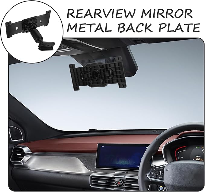 CALLARON 1 Set Dash Cam Mirror Mount Rear View Mirror Back Plate Panel Car Rear - Image 5
