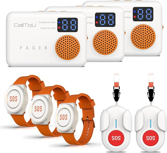 CallToU Wireless Caregiver Pager Portable Alarms by CallToU