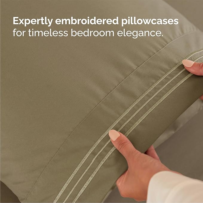 Queen Size 4 Piece Sheet Set - Image 6