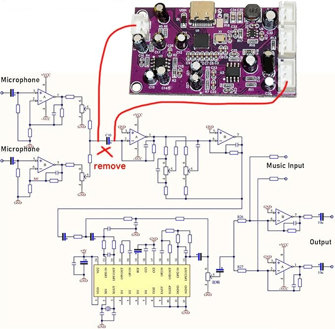 Garosa DSP Digital Reverb Module Real Time Adjustments, Easy Configuration - Image 3