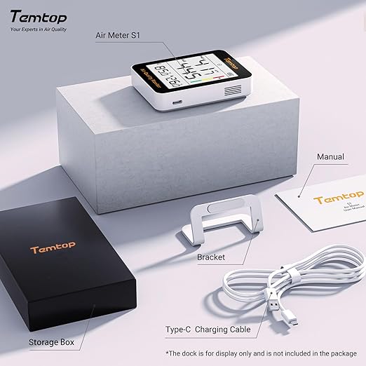 Temtop Air Quality Monitor Indoor Thermo-Hygrometer - Image 8