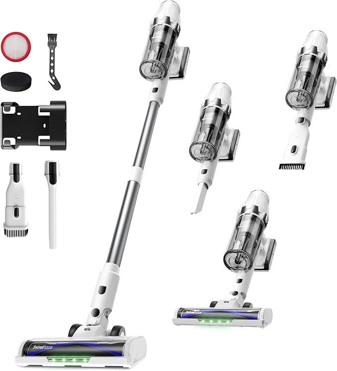 ElecKeys Cordless Vacuum Cleaner, 580W 48KPA 65Mins Vacuum Cleaners by ElecKeys