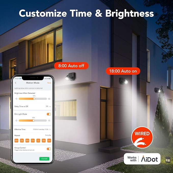 OREiN Outdoor Motion Sensor Light, Smart Motion Lights - Image 4