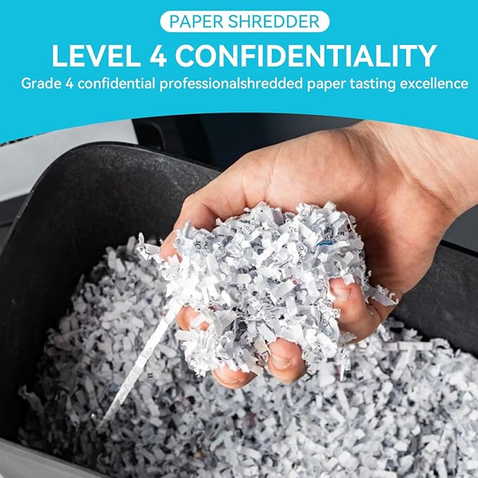 Paper Shredder, 18-Sheet High Security Level P-4 Heavy Duty Paper/Card Shredder - Image 7