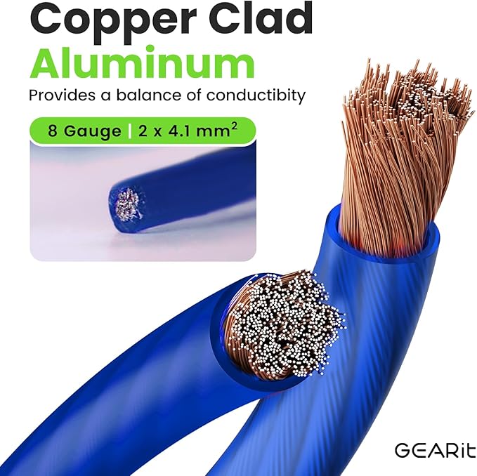 GEARit 8 Gauge Wire Copper Clad Aluminum CCA - Image 2