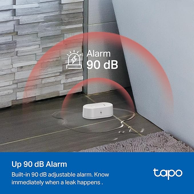 TP-Link Tapo Smart Water Leak Detector, Requires Tapo Hub, Water Leak Sensor - Image 4