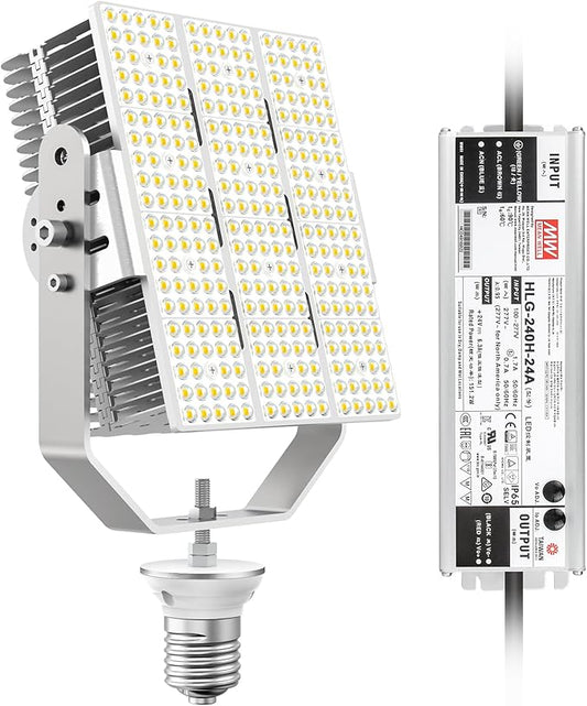 OPENLUX LED Shoebox Retrofit Kit 240W 34800LM E39 Mogul Base ETL DLC Listed by BrightensustainablyChooseOPENLUX