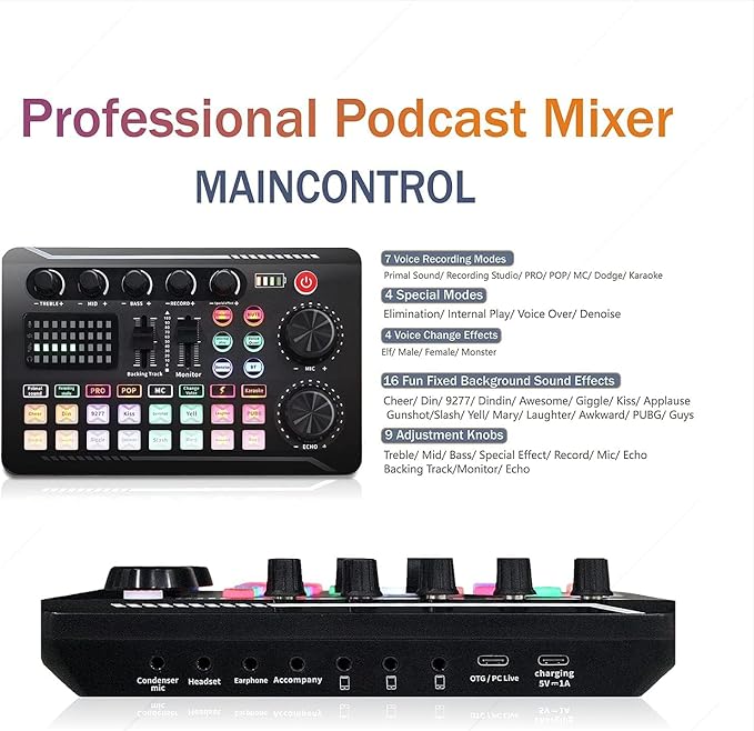 Podcast Equipment Bundle, SINWE Condenser Microphone - Image 3