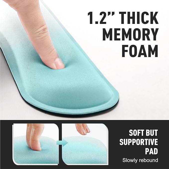 Gimars Upgrade Enlarge Silky Gel Memory Foam Keyboard Wrist Rest, Wrist Rest - Image 5
