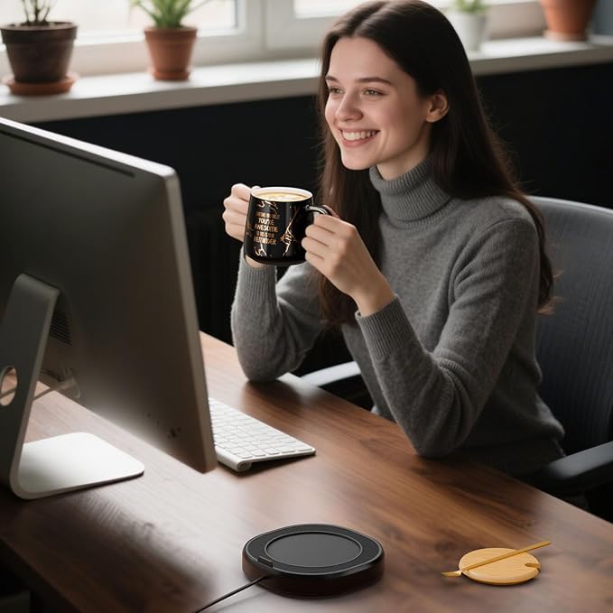 Coffee Mug Warmer, You are Awesome Mug - Image 3