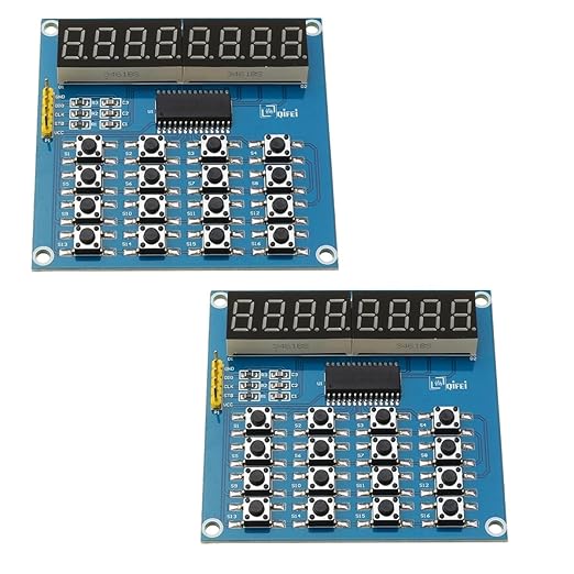 2PCS TM1638 LED Display 8Bit Digital Tube Module 16 Keys 3-Wire Control Keyboard - Image 9