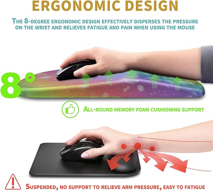 Hokafenle Ergonomic Mouse Pad Wrist Support - Image 5