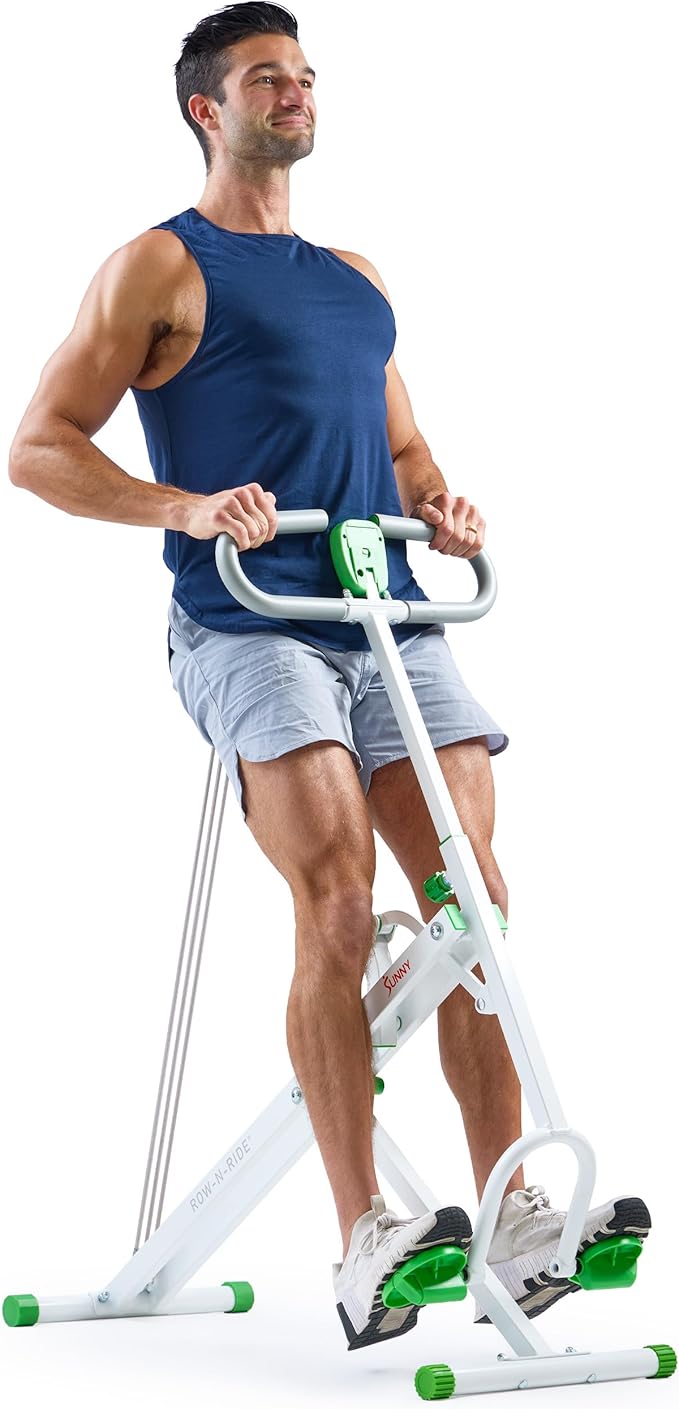 Sunny Health & Fitness Smart Row-N-Ride Glute & Leg Trainer, Foldable Squat by SunnyHealthFitness