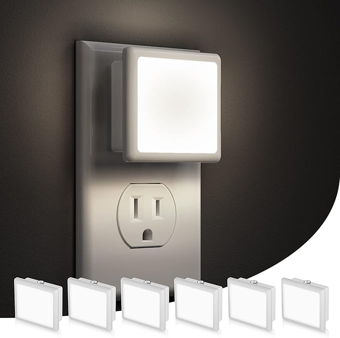 L LOHAS LED Night Lights Plug into Wall, Plug in Night Light, Dusk-to-Dawn by LLOHASLED