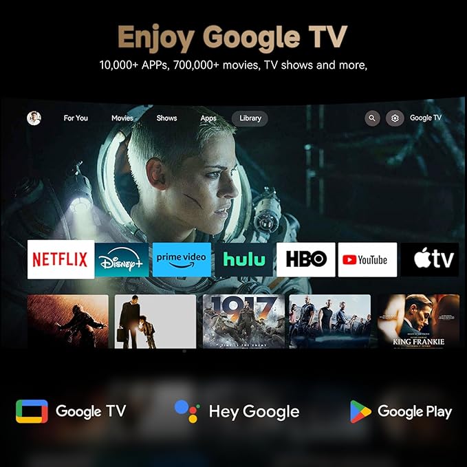 Wanbo X5 Pro Google TV Projector 4K Supported, 1100 ANSI Smart Projector - Image 2