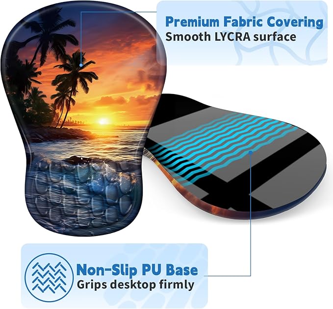 YIWEI Ergonomic Mouse Pad with Wrist Rest - Image 5