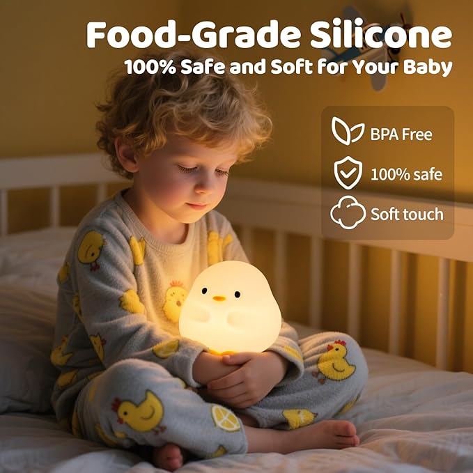 Rytinazzz Duck Night Light, Color Changing Mode & 50-Hour Battery, Squishy - Image 6