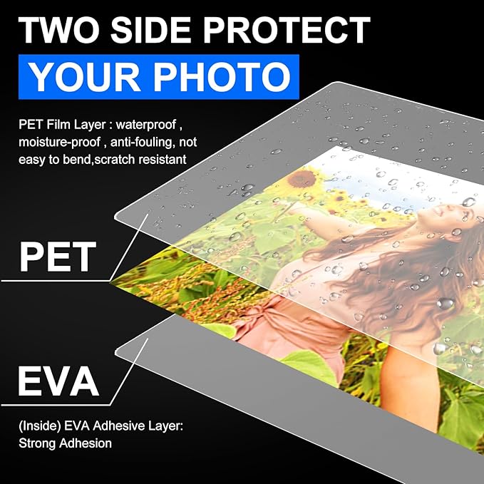 BURVAGY 600 Pack Laminating Sheets, 3 Mil, 9 x 11.5 Inches Thermal Laminating - Image 3