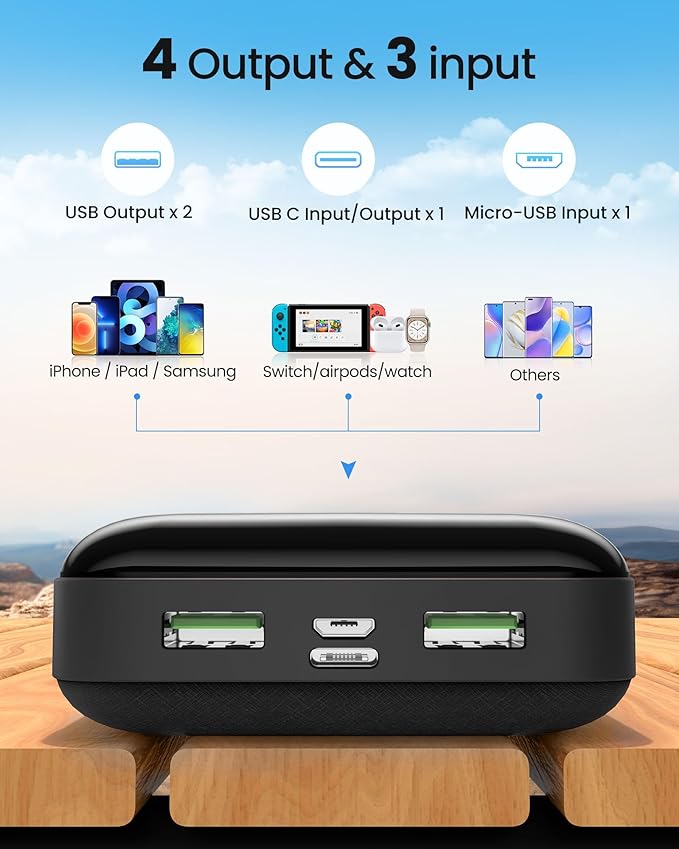 LOOPEAK Power Bank 50000mAh 22.5W Fast Charging Portable Charger, USB C Quick - Image 6