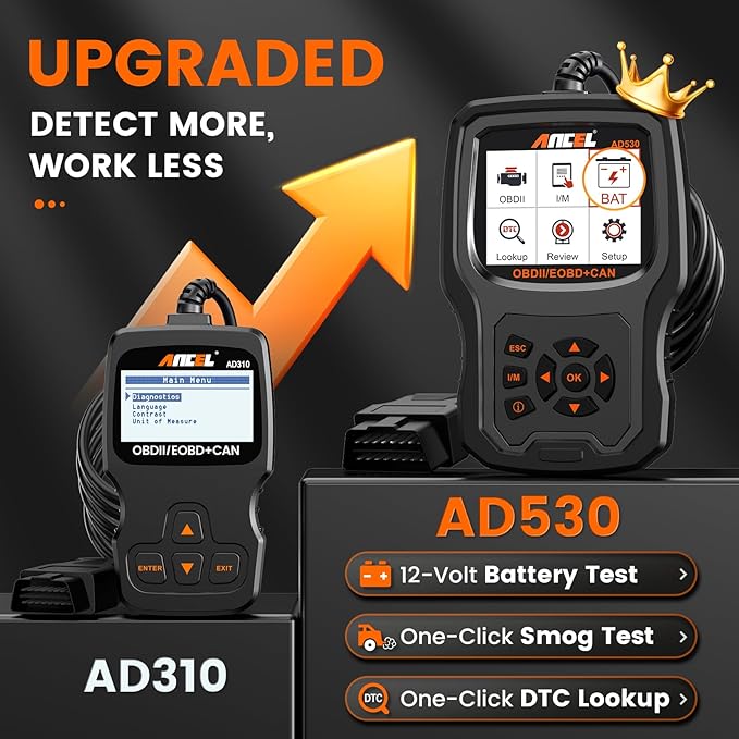 ANCEL AD530 OBD2 Scanner-Upgraded AD310, Car Code Reader - Image 2