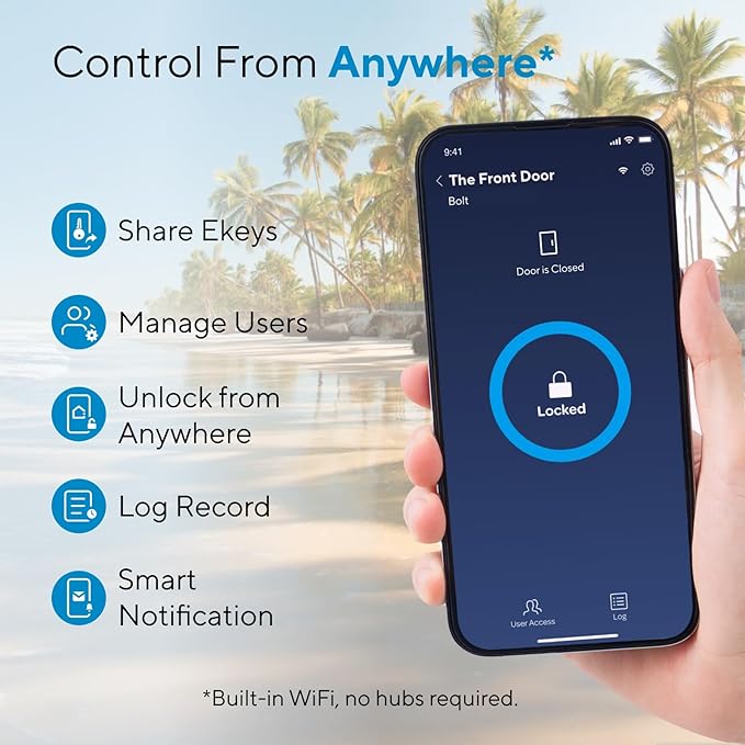 ULTRALOQ Bolt Fingerprint Smart Lock - Image 3