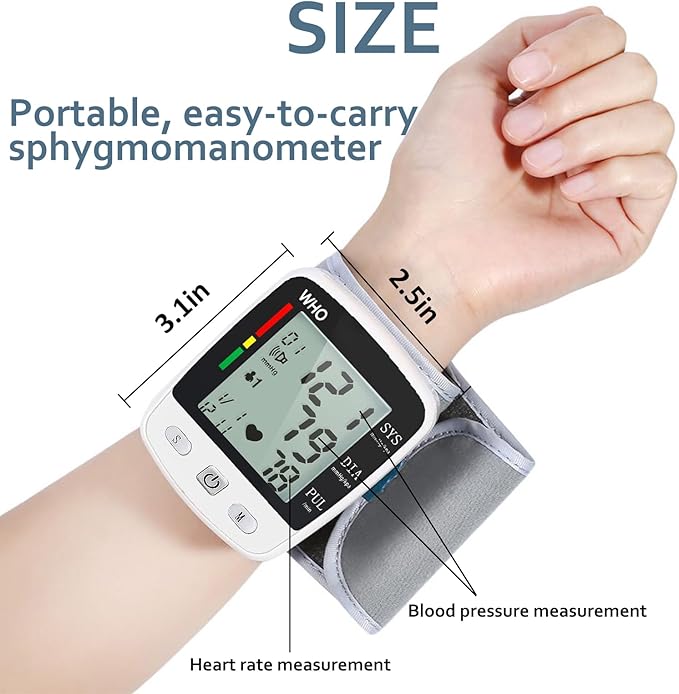 Blood Pressure Monitor, Irregular Heartbeat Detector, Automatic BP Monitor 90x2 - Image 2